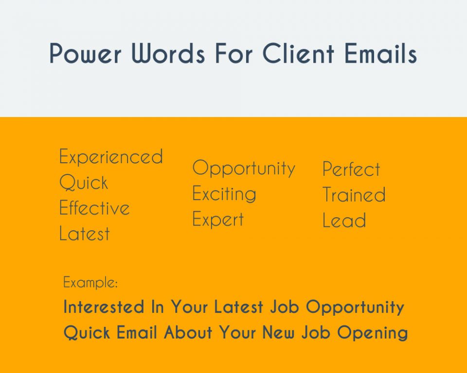power words for email subject line