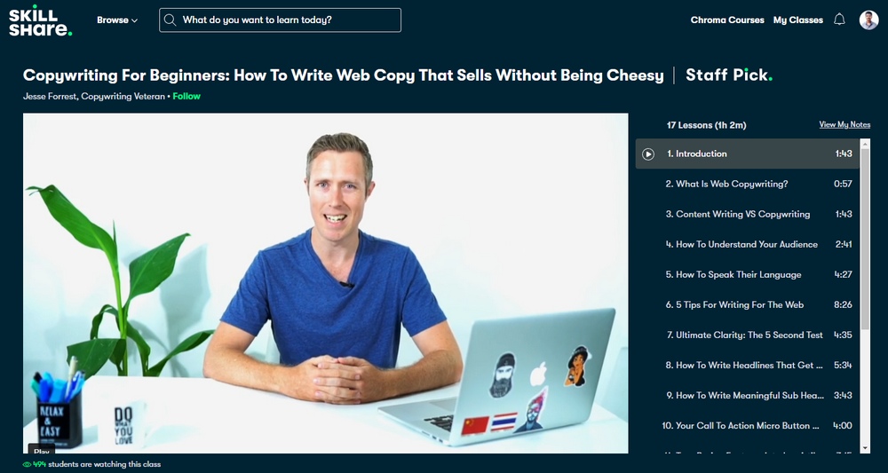 skillshare quality classes